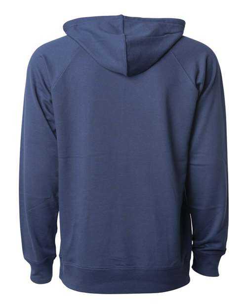 Independent Trading Co SS1000 Icon Unisex Lightweight Loopback Terry Hooded Sweatshirt - Indigo - HIT a Double