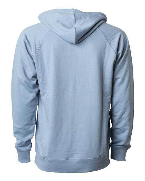 Independent Trading Co SS1000 Icon Unisex Lightweight Loopback Terry Hooded Sweatshirt - Misty Blue - HIT a Double