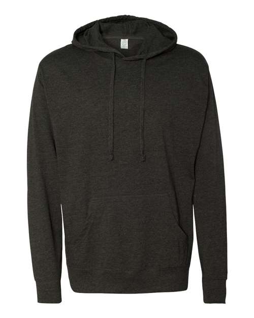 Independent Trading Co SS150J Lightweight Hooded Pullover T-Shirt - Charcoal Heather - HIT a Double
