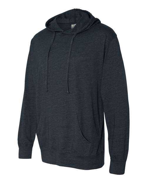 Independent Trading Co SS150J Lightweight Hooded Pullover T-Shirt - Classic Navy Heather - HIT a Double