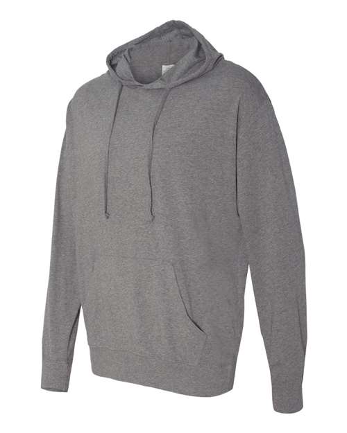 Independent Trading Co SS150J Lightweight Hooded Pullover T-Shirt - Gunmetal Heather - HIT a Double