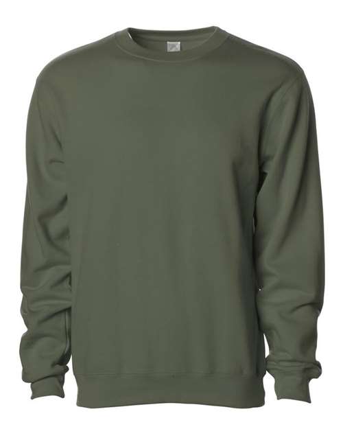 Independent Trading Co SS3000 Midweight Sweatshirt - Army - HIT a Double