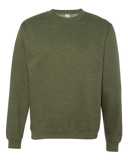 Independent Trading Co SS3000 Midweight Sweatshirt - Army Heather - HIT a Double