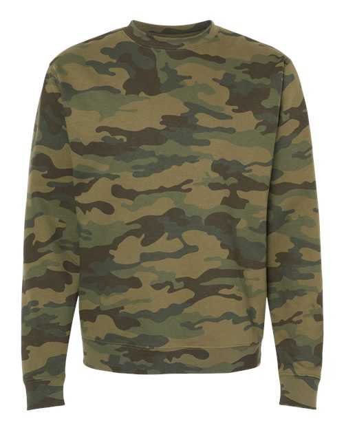 Independent Trading Co SS3000 Midweight Sweatshirt - Forest Camo - HIT a Double