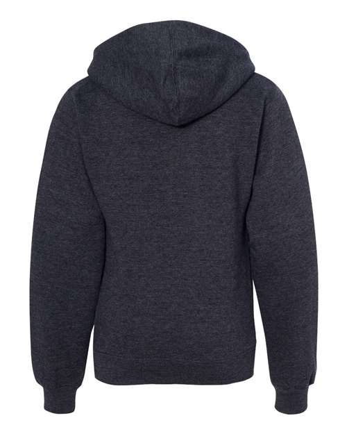 Independent Trading Co SS4001Y Youth Midweight Hooded Sweatshirt - Charcoal Heather - HIT a Double
