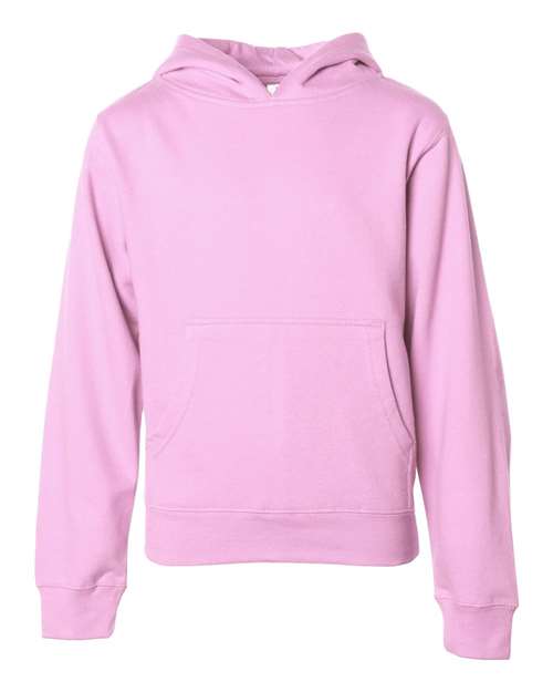 Independent Trading Co SS4001Y Youth Midweight Hooded Sweatshirt - Light Pink - HIT a Double