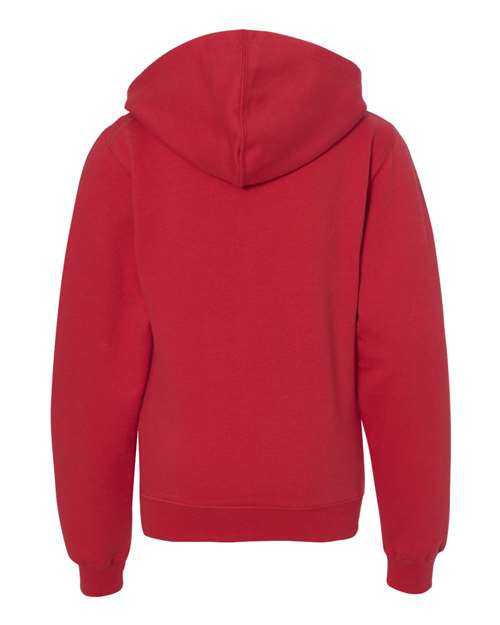 Independent Trading Co SS4001Y Youth Midweight Hooded Sweatshirt - Red - HIT a Double