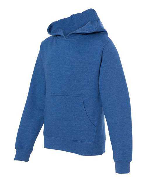 Independent Trading Co SS4001Y Youth Midweight Hooded Sweatshirt - Royal Heather - HIT a Double