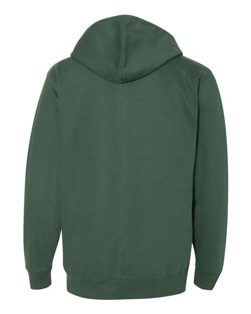 Independent Trading Co SS4500Z Midweight Full-Zip Hooded Sweatshirt - Alpine Green - HIT a Double
