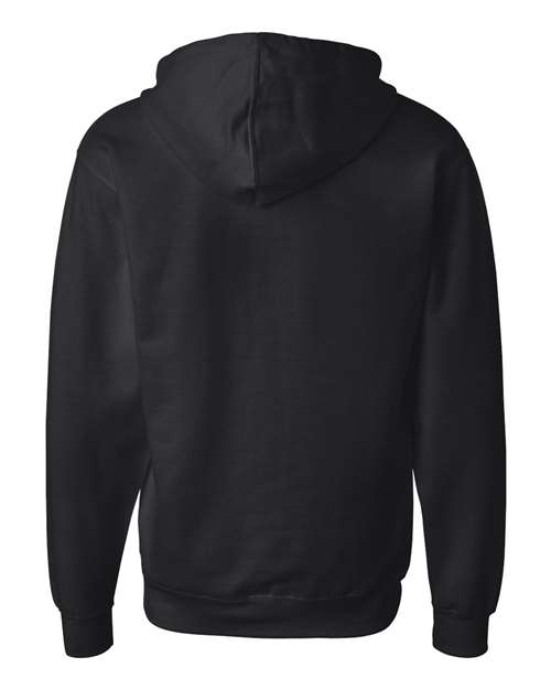 Independent Trading Co SS4500Z Midweight Full-Zip Hooded Sweatshirt - Black - HIT a Double