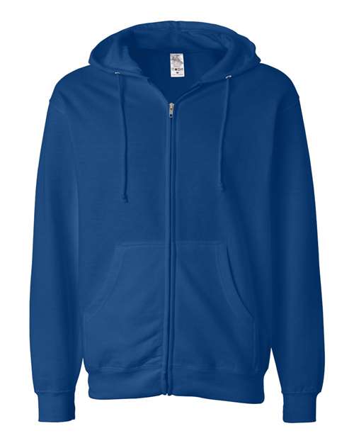Independent Trading Co SS4500Z Midweight Full-Zip Hooded Sweatshirt - Royal - HIT a Double