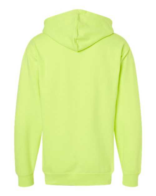 Independent Trading Co SS4500Z Midweight Full-Zip Hooded Sweatshirt - Safety Yellow - HIT a Double