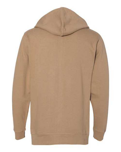 Independent Trading Co SS4500Z Midweight Full-Zip Hooded Sweatshirt - Sandstone - HIT a Double