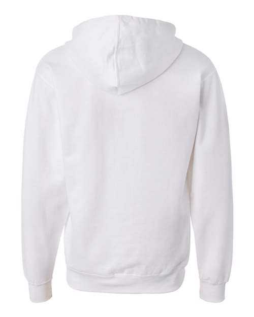 Independent Trading Co SS4500Z Midweight Full-Zip Hooded Sweatshirt - White - HIT a Double