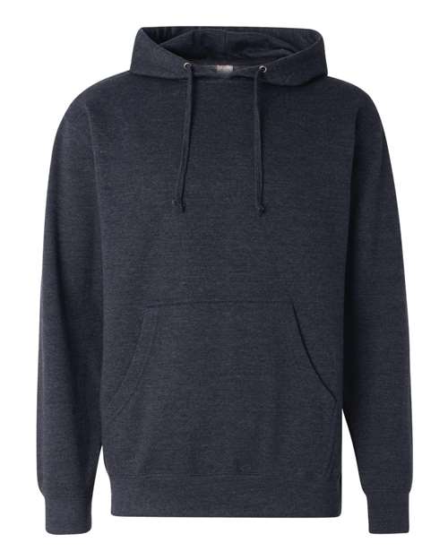 Independent Trading Co SS4500 Midweight Hooded Sweatshirt - Classic Navy Heather - HIT a Double