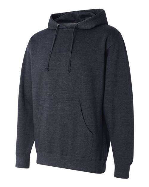 Independent Trading Co SS4500 Midweight Hooded Sweatshirt - Classic Navy Heather - HIT a Double