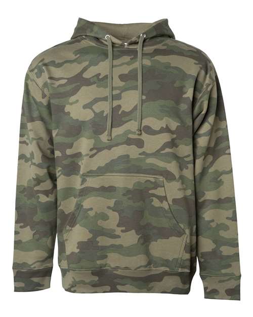 Independent Trading Co SS4500 Midweight Hooded Sweatshirt - Forest Camo - HIT a Double
