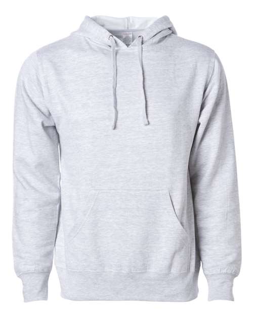Independent Trading Co SS4500 Midweight Hooded Sweatshirt - Grey Heather - HIT a Double