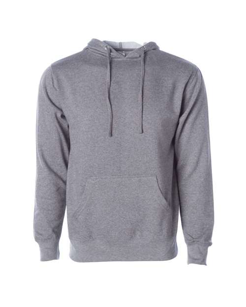 Independent Trading Co SS4500 Midweight Hooded Sweatshirt - Gunmetal Heather - HIT a Double