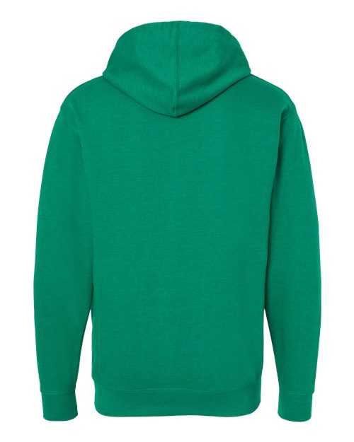 Independent Trading Co SS4500 Midweight Hooded Sweatshirt - Kelly Green Heather - HIT a Double