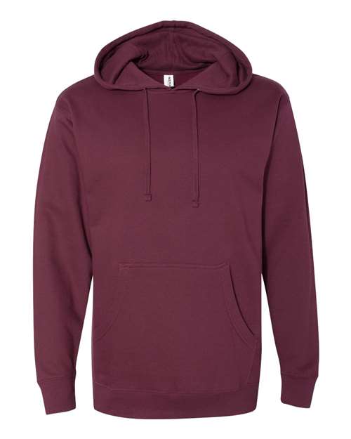 Independent Trading Co SS4500 Midweight Hooded Sweatshirt - Maroon - HIT a Double