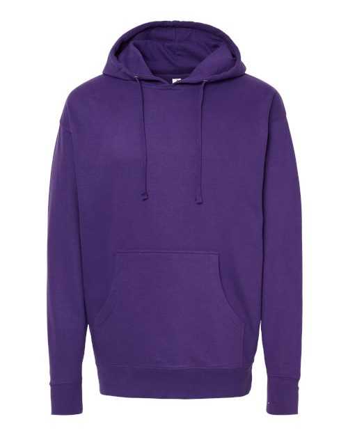 Independent Trading Co SS4500 Midweight Hooded Sweatshirt - Purple - HIT a Double