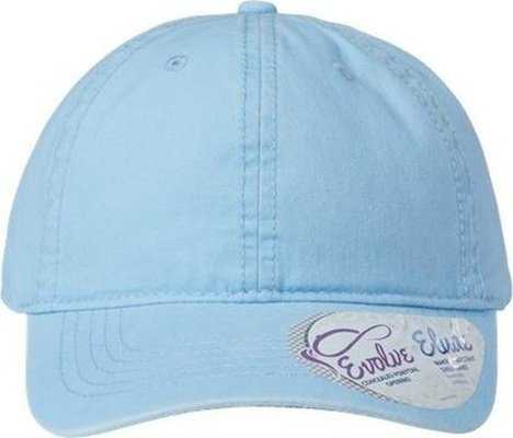 Infinity Her CASSIE Women's Pigment-Dyed Fashion Undervisor Cap - Cashmere Blue/ Floral - HIT a Double - 1