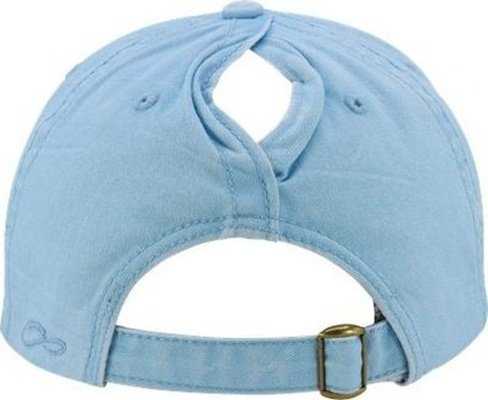 Infinity Her CASSIE Women&#39;s Pigment-Dyed Fashion Undervisor Cap - Cashmere Blue/ Floral - HIT a Double - 3