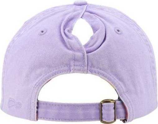 Infinity Her CASSIE Women&#39;s Pigment-Dyed Fashion Undervisor Cap - Lavender/ Stripes - HIT a Double - 3