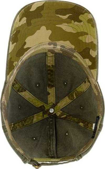 Infinity Her CASSIE Women's Pigment-Dyed Fashion Undervisor Cap - Olive/ Camo - HIT a Double - 1
