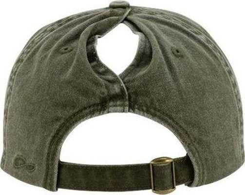 Infinity Her CASSIE Women&#39;s Pigment-Dyed Fashion Undervisor Cap - Olive/ Camo - HIT a Double - 3
