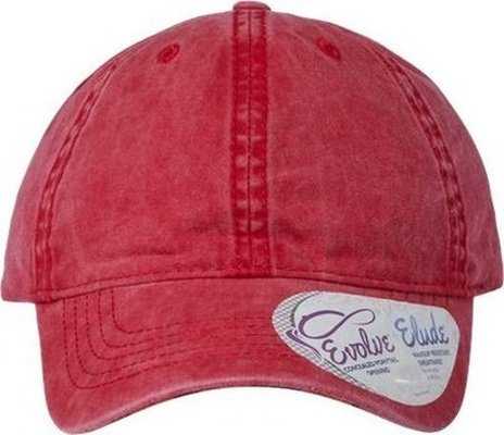 Infinity Her CASSIE Women's Pigment-Dyed Fashion Undervisor Cap - Red/ Leopard - HIT a Double - 1