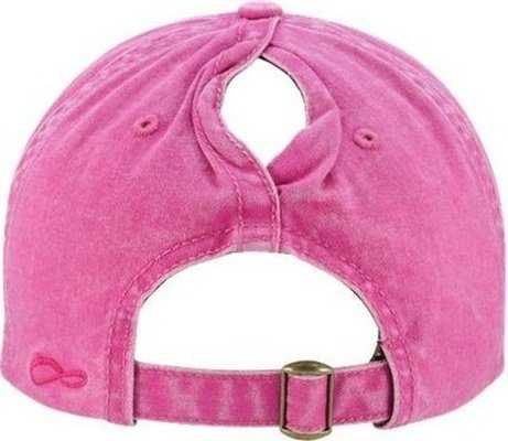 Infinity Her CASSIE Women&#39;s Pigment-Dyed Fashion Undervisor Cap - Rose/ Polka Dots - HIT a Double - 3