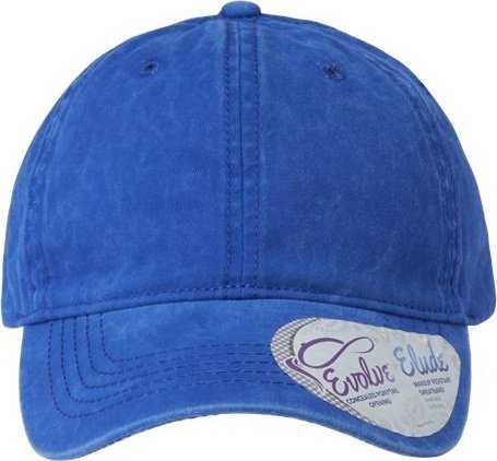 Infinity Her CASSIE Women&#39;s Pigment-Dyed Fashion Undervisor Cap - Royal/ Floral - HIT a Double - 1