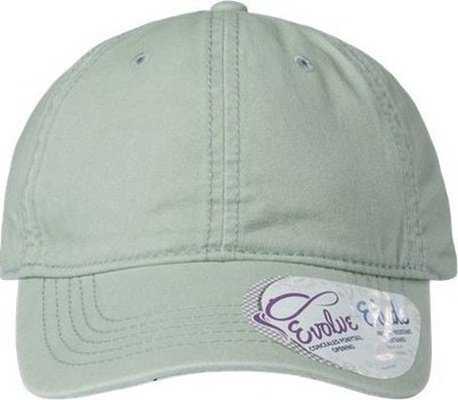 Infinity Her CASSIE Women's Pigment-Dyed Fashion Undervisor Cap - Sage/ Polka Dots - HIT a Double - 1
