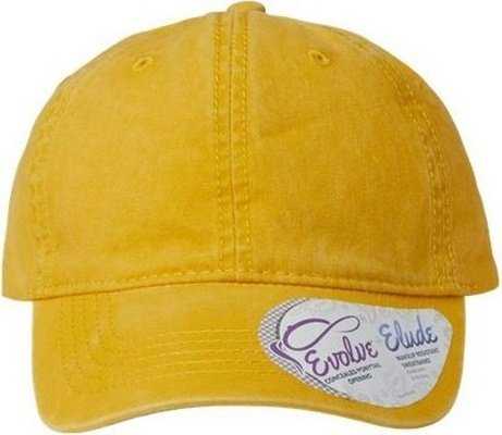 Infinity Her CASSIE Women's Pigment-Dyed Fashion Undervisor Cap - Sunset Yellow/ Polka Dots - HIT a Double - 1