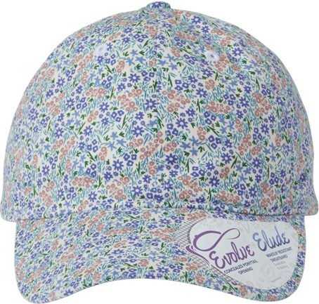 Infinity Her HATTIE Women&#39;s Garment-Washed Fashion Print Cap - Light Pink/ Floral - HIT a Double - 1