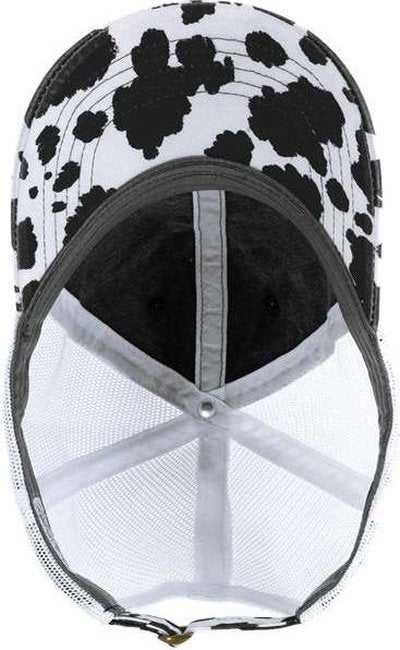 Infinity Her JANET Women's Animal Print Mesh Back Cap - Black/ Cow/ White - HIT a Double - 1