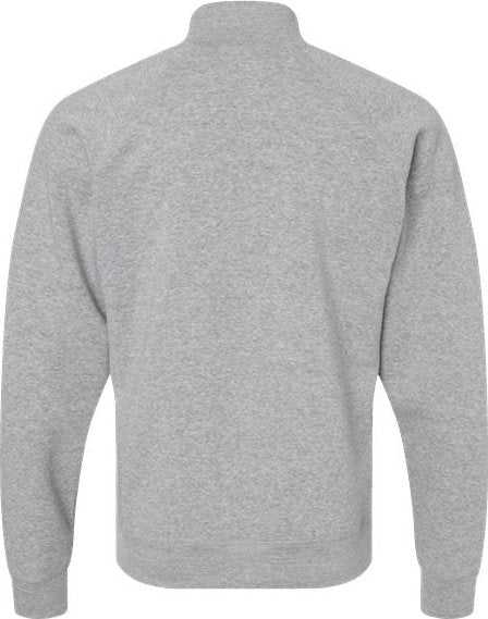 J. America 8869 Triblend Quarter-Zip Sweatshirt - Gray Triblend - HIT a Double - 1