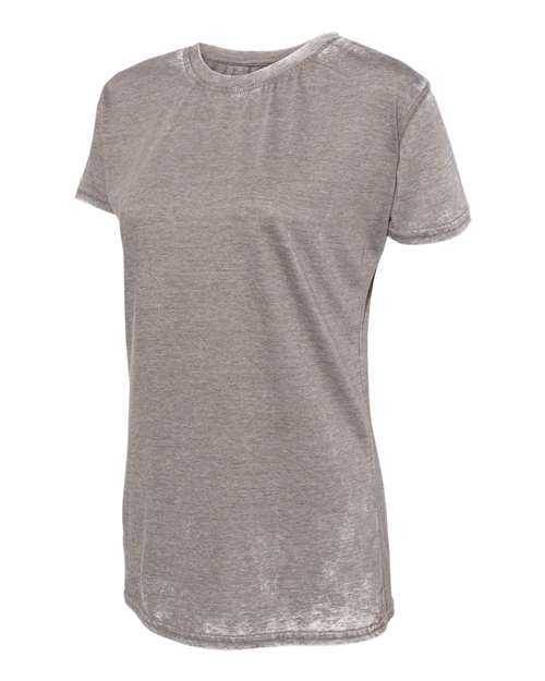 J. America 8116 Womens Zen Jersey Short Sleeve T-Shirt - Cement - HIT a Double