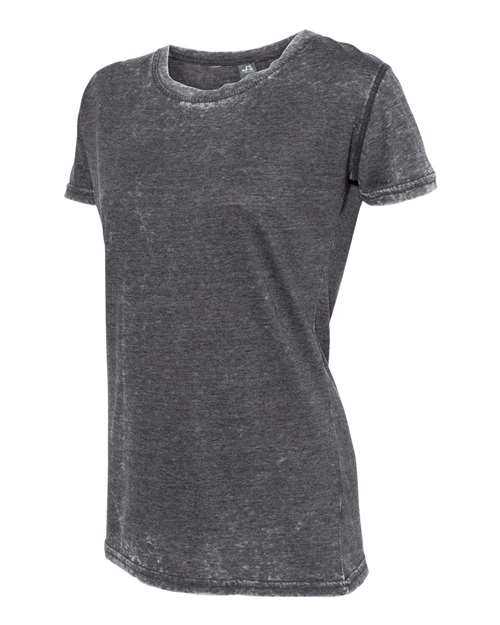 J. America 8116 Womens Zen Jersey Short Sleeve T-Shirt - Dark Smoke - HIT a Double