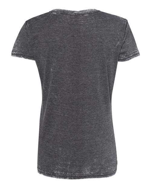 J. America 8116 Womens Zen Jersey Short Sleeve T-Shirt - Dark Smoke - HIT a Double