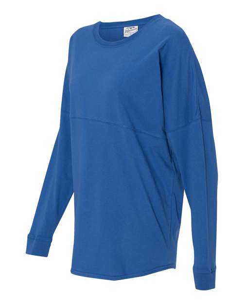 J. America 8229 Unisex Game Day Jersey Long Sleeve T-Shirt - Royal - HIT a Double - 1