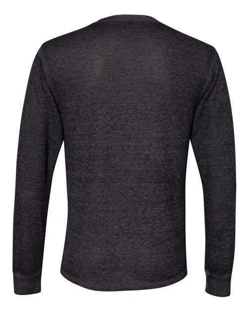 J. America 8241 Vintage Zen Thermal Long Sleeve T-Shirt - Twisted Black - HIT a Double