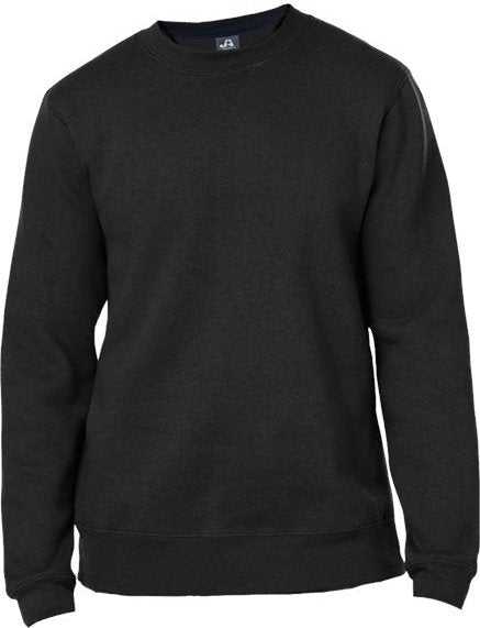 J. America 8424 Premium Fleece Crewneck Sweatshirt - Black - HIT a Double - 1