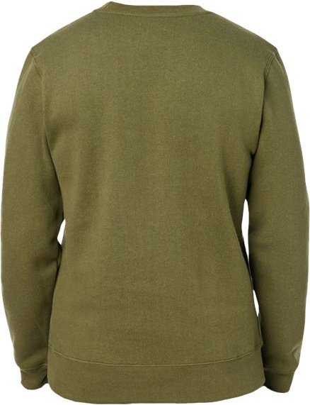 J. America 8424 Premium Fleece Crewneck Sweatshirt - Military Green - HIT a Double - 2