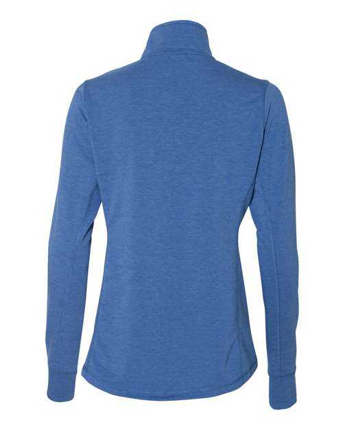 J. America 8433 Womens Omega Stretch Quarter-Zip Pullover - Royal Triblend - HIT a Double