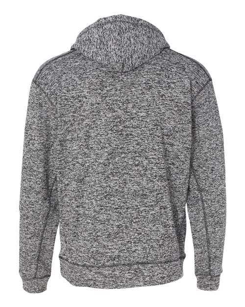J. America 8613 Cosmic Fleece Hooded Sweatshirt - Charcoal Fleck - HIT a Double
