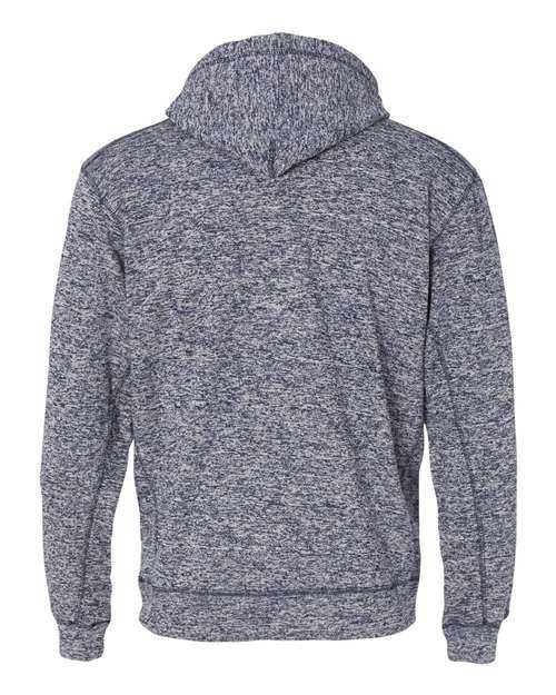 J. America 8613 Cosmic Fleece Hooded Sweatshirt - Navy Fleck - HIT a Double