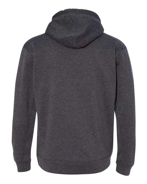 J. America 8613 Cosmic Fleece Hooded Sweatshirt - Onyx Fleck - HIT a Double